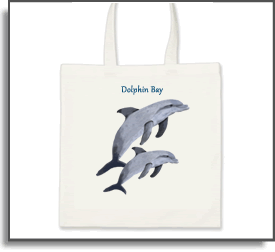 Dolphin Bay II  - Island Art by Yotigo Back Pack